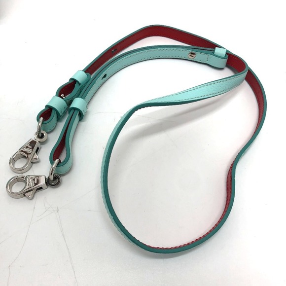 CHRISTIAN LOUBOUTIN Blue Leather Shoulder Bag - Picture 12 of 14